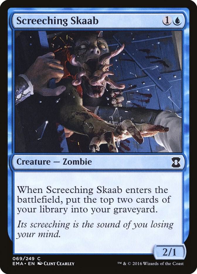 Screeching Skaab 69 card from Eternal Masters
