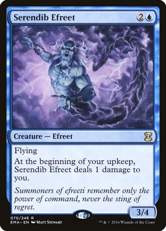 Serendib Efreet 70 card from Eternal Masters
