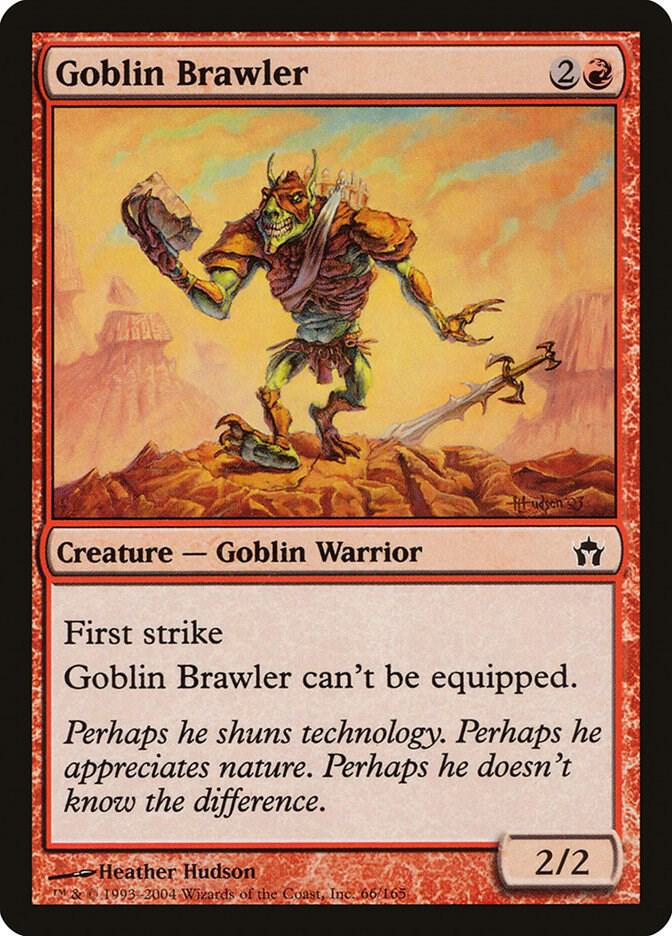 Goblin Brawler 66 card from Fifth Dawn