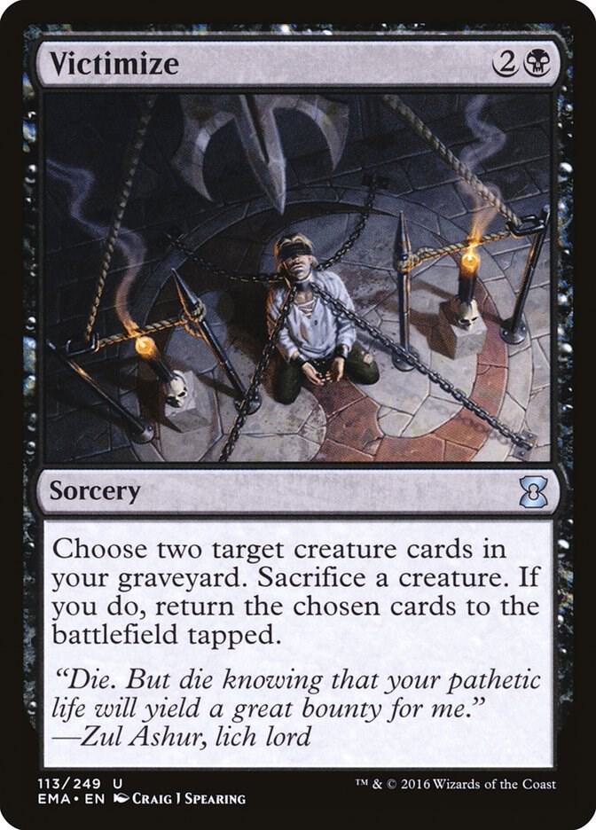 Victimize 113 card from Eternal Masters