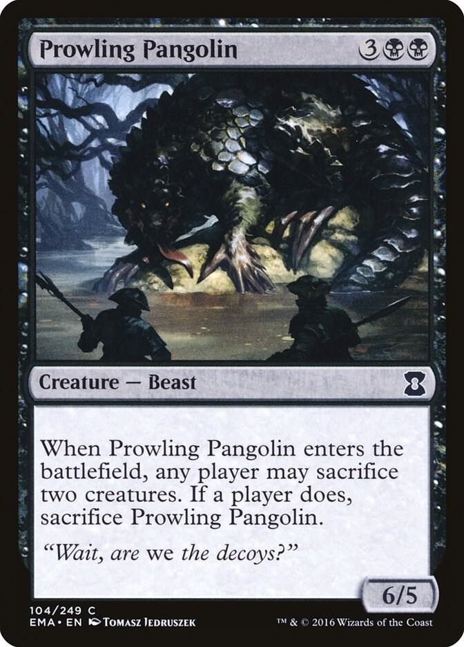 Prowling Pangolin 104 card from Eternal Masters