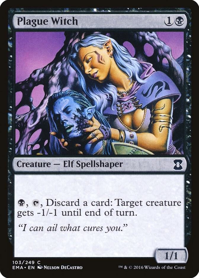 Plague Witch 103 card from Eternal Masters