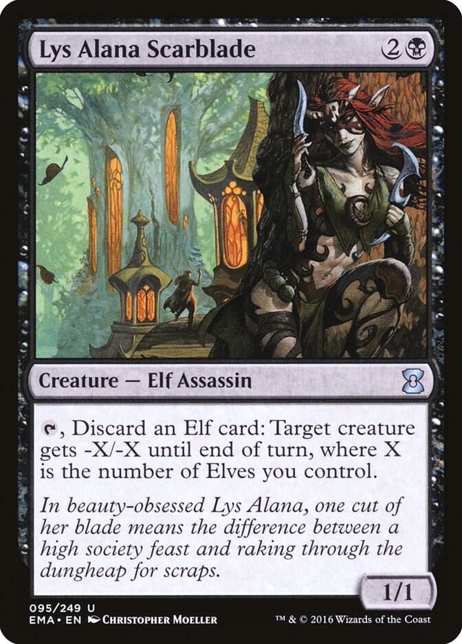 Lys Alana Scarblade 95 card from Eternal Masters