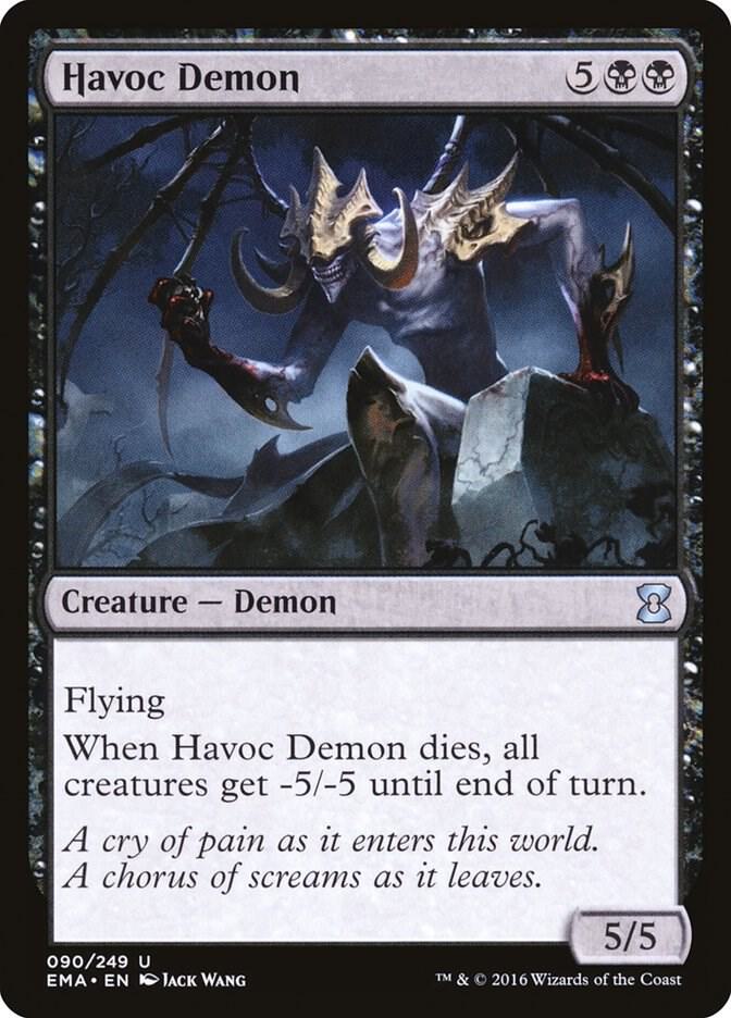 Havoc Demon 90 card from Eternal Masters