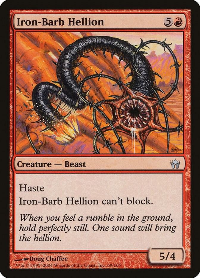 Iron-Barb Hellion 69 card from Fifth Dawn