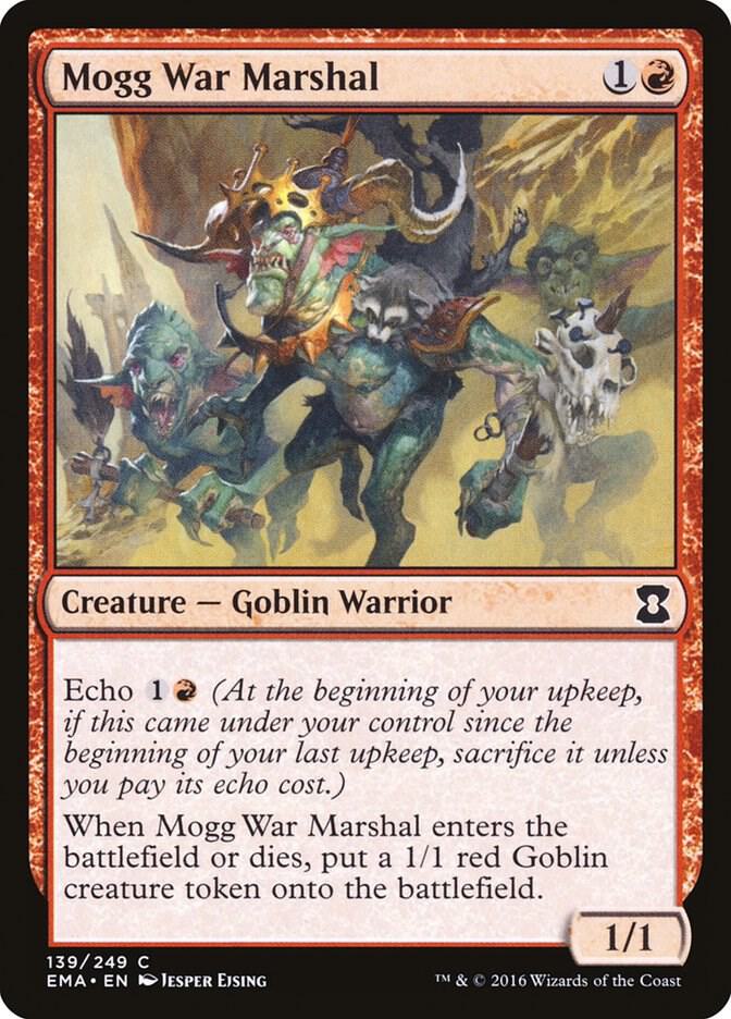 Mogg War Marshal 139 card from Eternal Masters