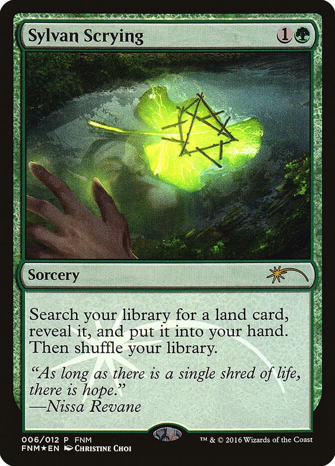 Sylvan Scrying 6 card from FNM Promos