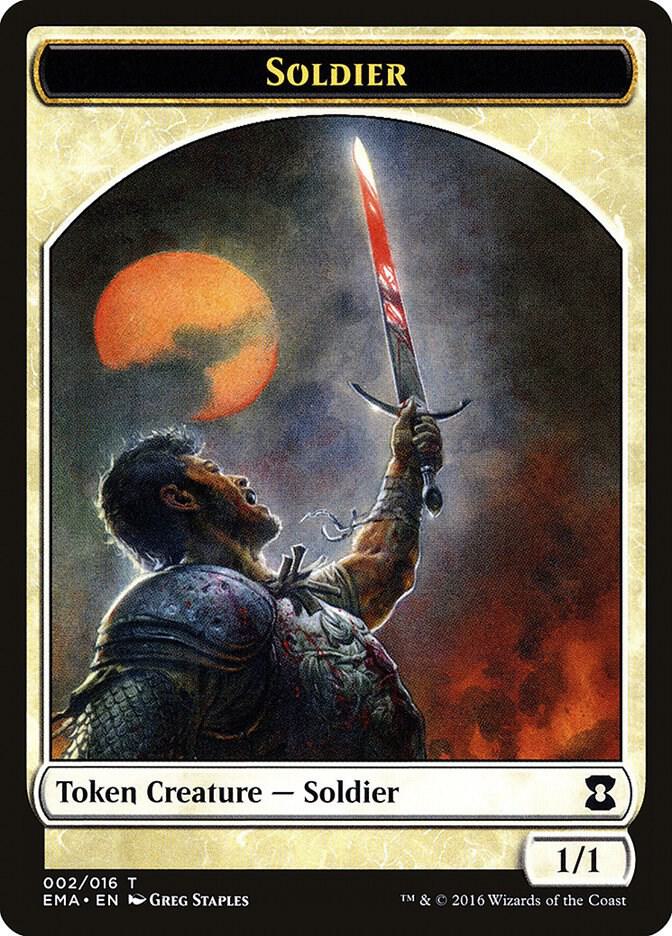 Soldier Token 2 card from Eternal Masters