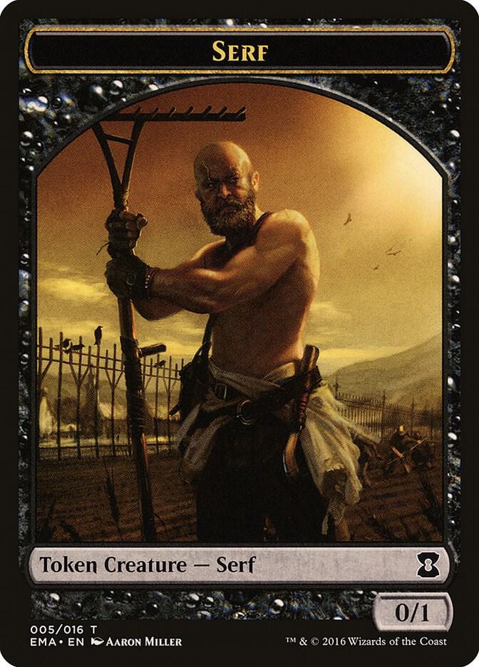 Serf Token 5 card from Eternal Masters