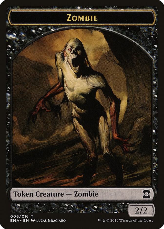 Zombie Token 6 card from Eternal Masters