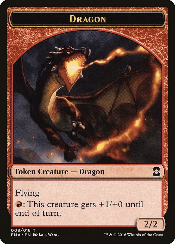 Dragon Token 8 card from Eternal Masters