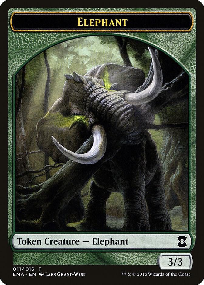 Elephant Token 11 card from Eternal Masters