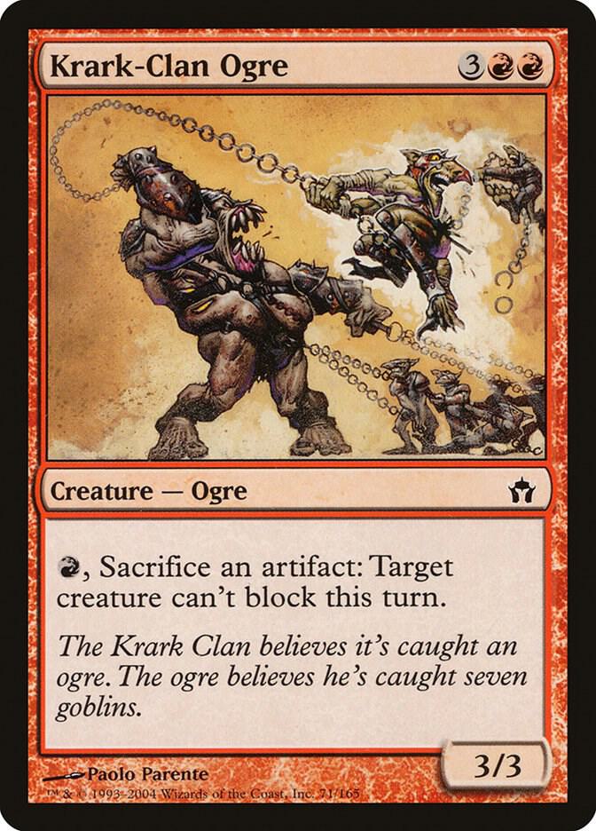 Krark-Clan Ogre 71 card from Fifth Dawn