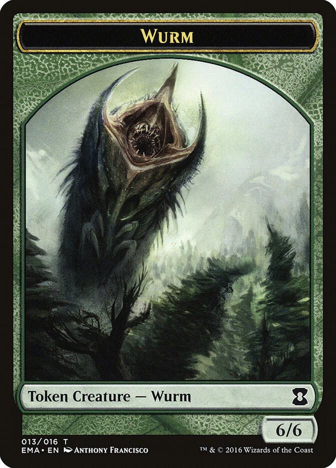 Wurm Token 13 card from Eternal Masters