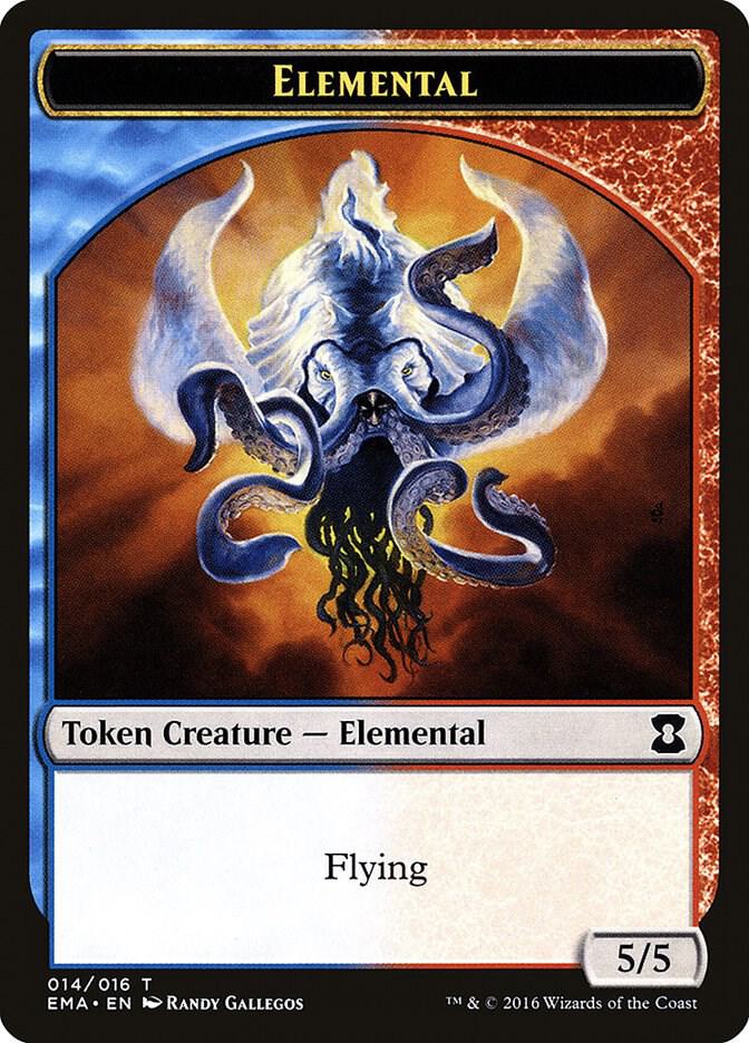 Elemental Token 14 card from Eternal Masters
