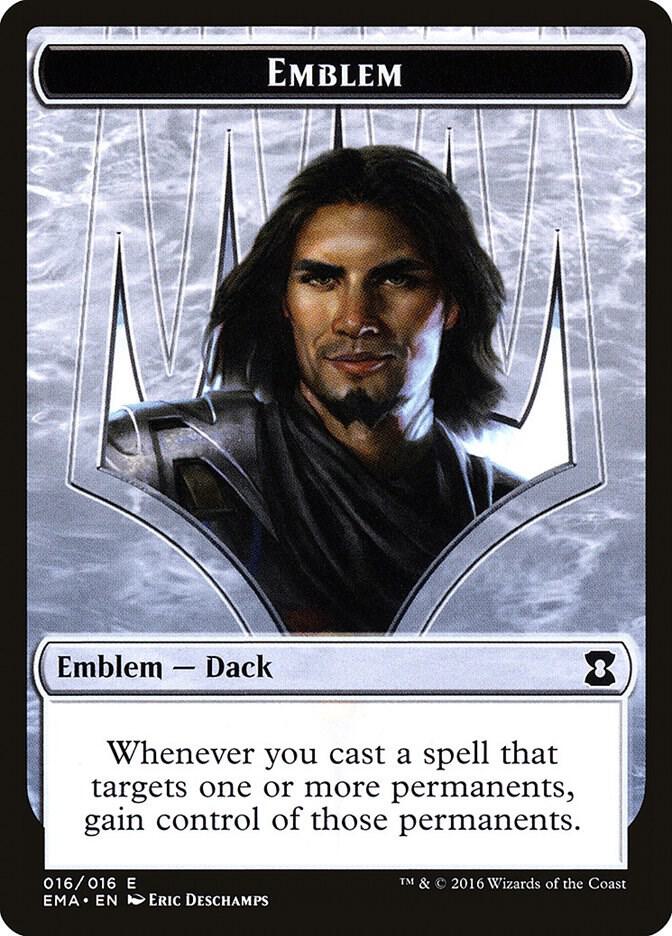 Emblem - Dack Fayden 16 card from Eternal Masters