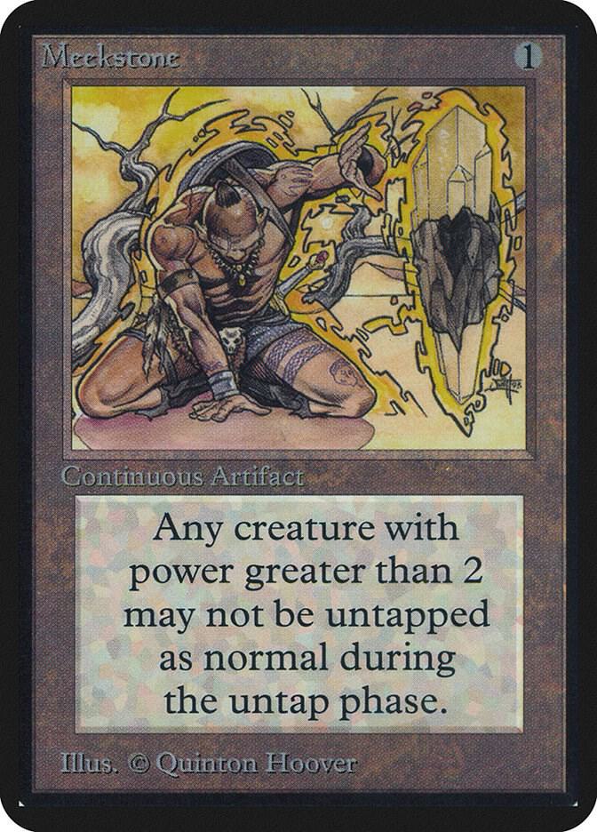 Meekstone card from Alpha Edition