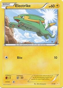 Electrike (28) 28/30 card from XY Trainer Kit: Pikachu Libre & Suicune