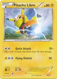 Pikachu Libre (14 - Non-Holo) 14/30 card from XY Trainer Kit: Pikachu Libre & Suicune