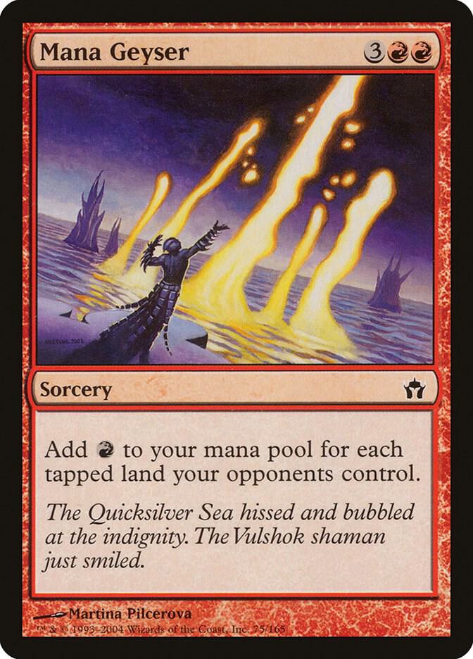 Mana Geyser 75 card from Fifth Dawn