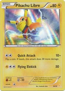 Pikachu Libre (30 - Holo) 30/30 card from XY Trainer Kit: Pikachu Libre & Suicune