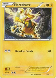 Electabuzz (23) 23/30 card from XY Trainer Kit: Pikachu Libre & Suicune