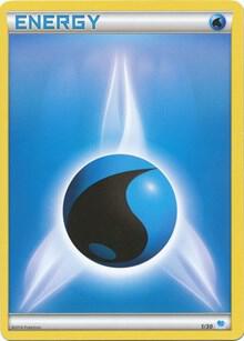 Water Energy (5) 5/30 card from XY Trainer Kit: Pikachu Libre & Suicune