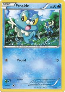 Froakie (11) 11/30 card from XY Trainer Kit: Pikachu Libre & Suicune