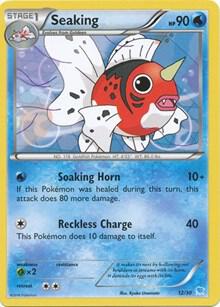Seaking (12) 12/30 card from XY Trainer Kit: Pikachu Libre & Suicune