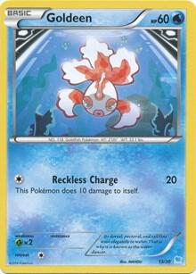 Goldeen (13) 13/30 card from XY Trainer Kit: Pikachu Libre & Suicune