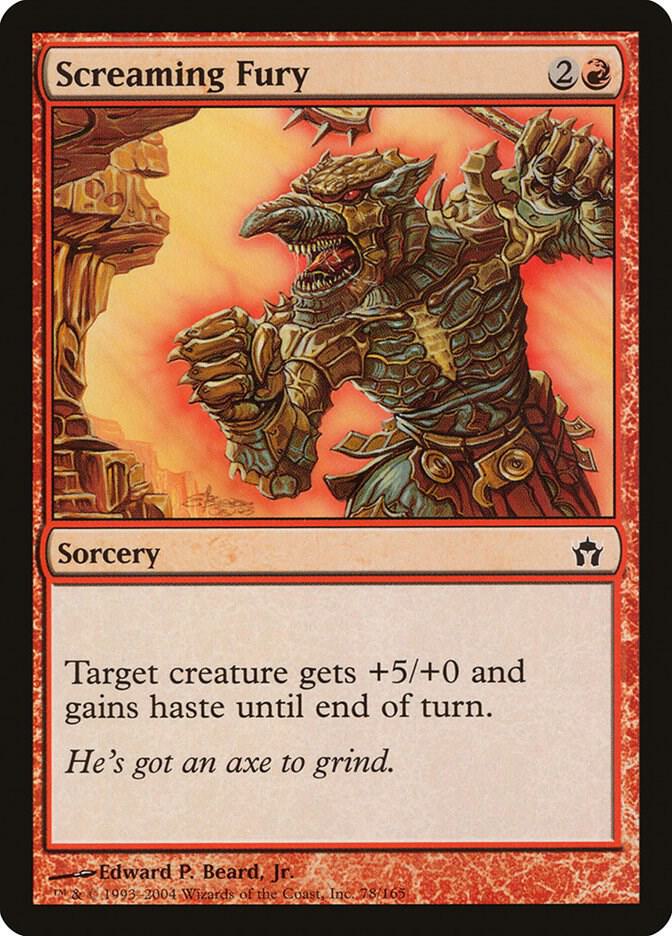 Screaming Fury 78 card from Fifth Dawn