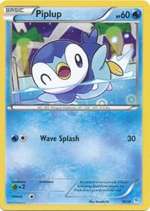 Piplup 16/30 card from XY Trainer Kit: Pikachu Libre & Suicune