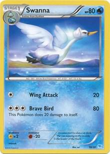 Swanna (18) 18/30 card from XY Trainer Kit: Pikachu Libre & Suicune