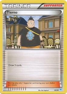 Tierno (29 - Suicune Deck) 29/30 card from XY Trainer Kit: Pikachu Libre & Suicune