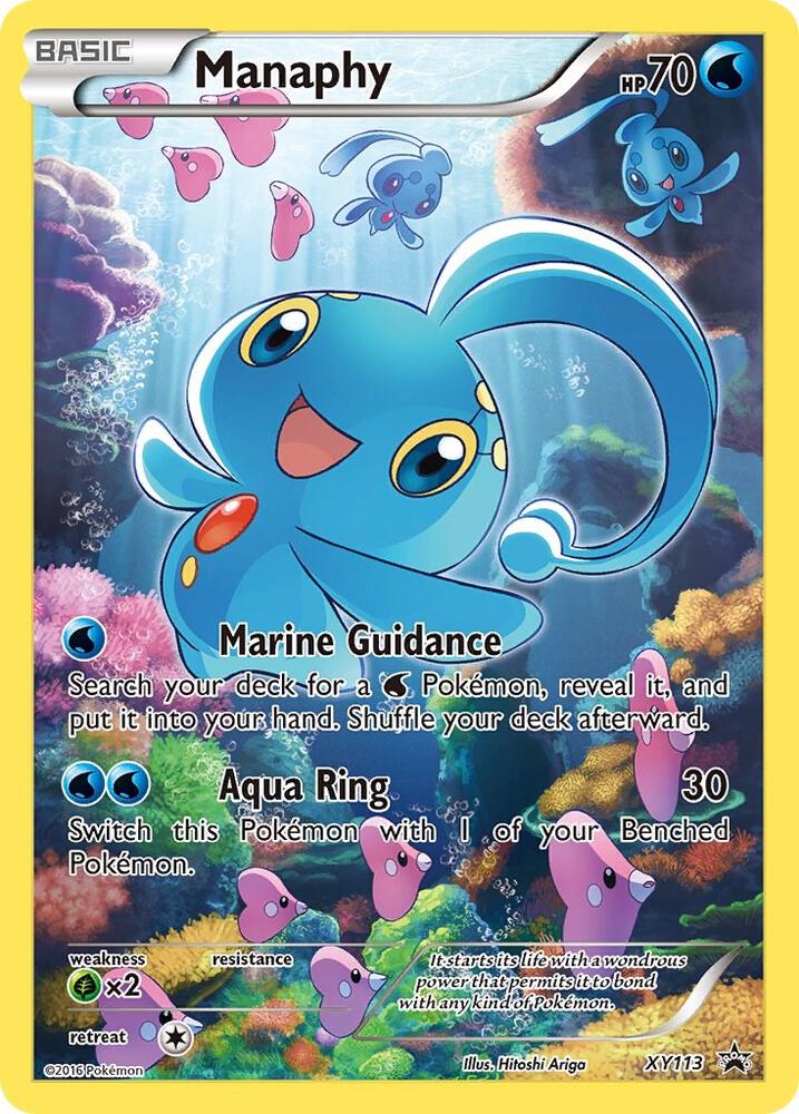Manaphy XY113 card from XY Promos