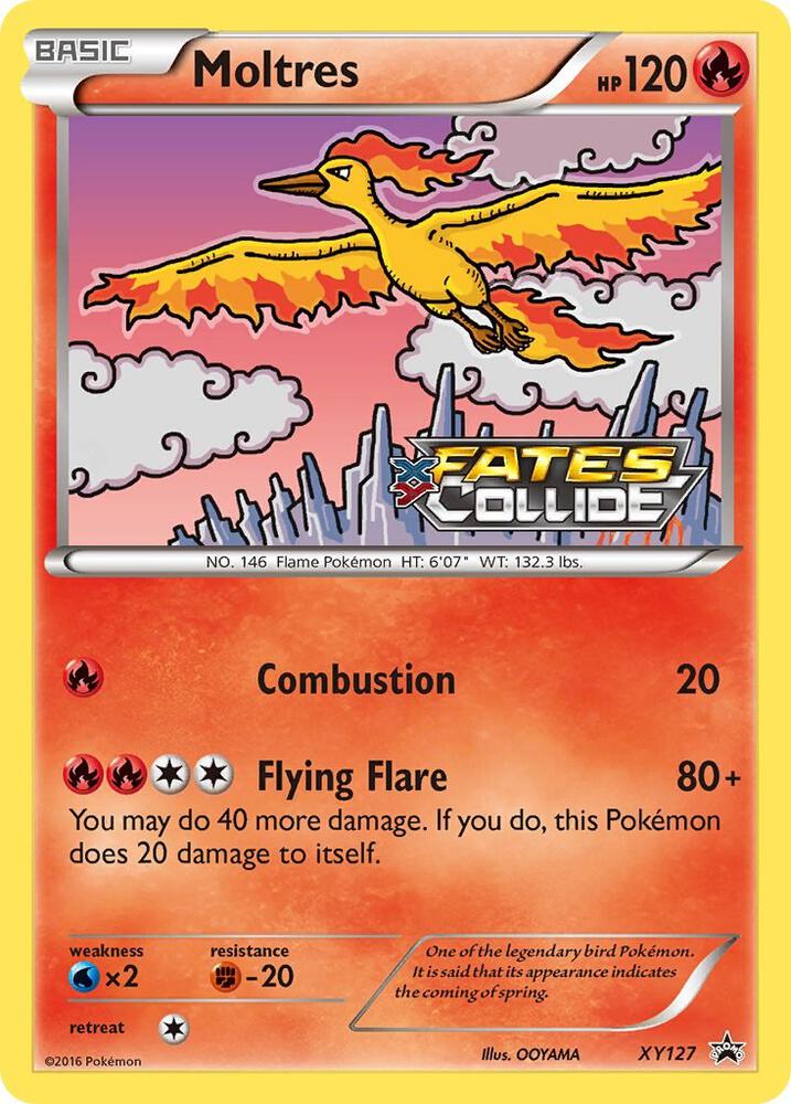 Moltres (Prerelease) XY127 card from XY Promos