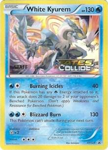 White Kyurem (Prerelease) [Staff] XY128 card from XY Promos