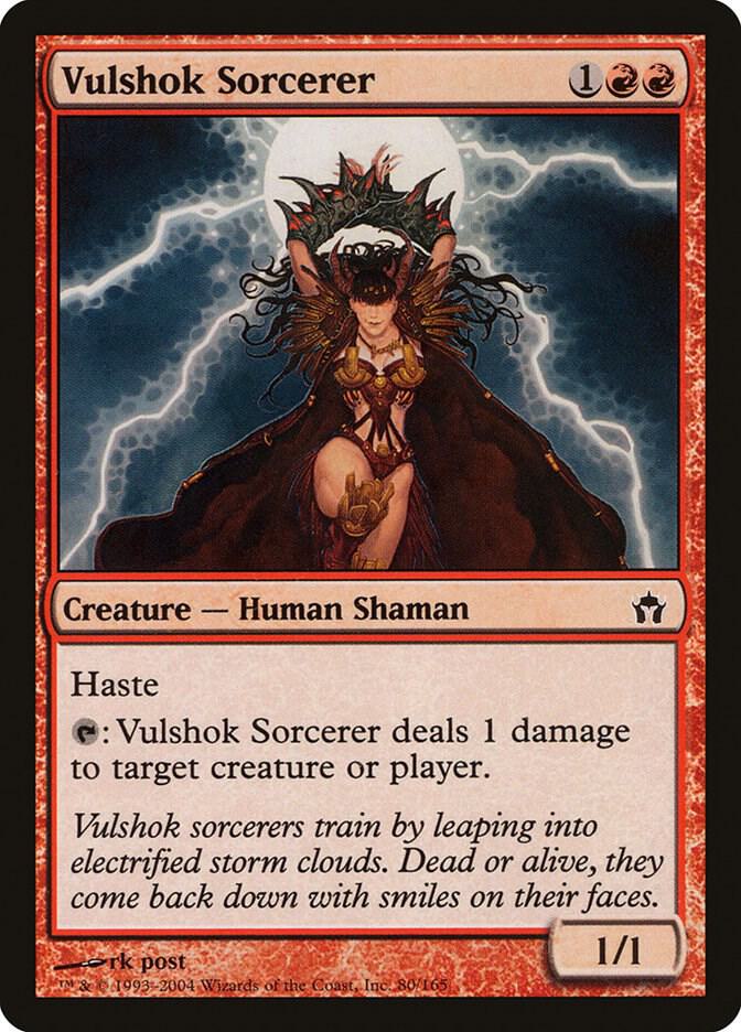 Vulshok Sorcerer 80 card from Fifth Dawn