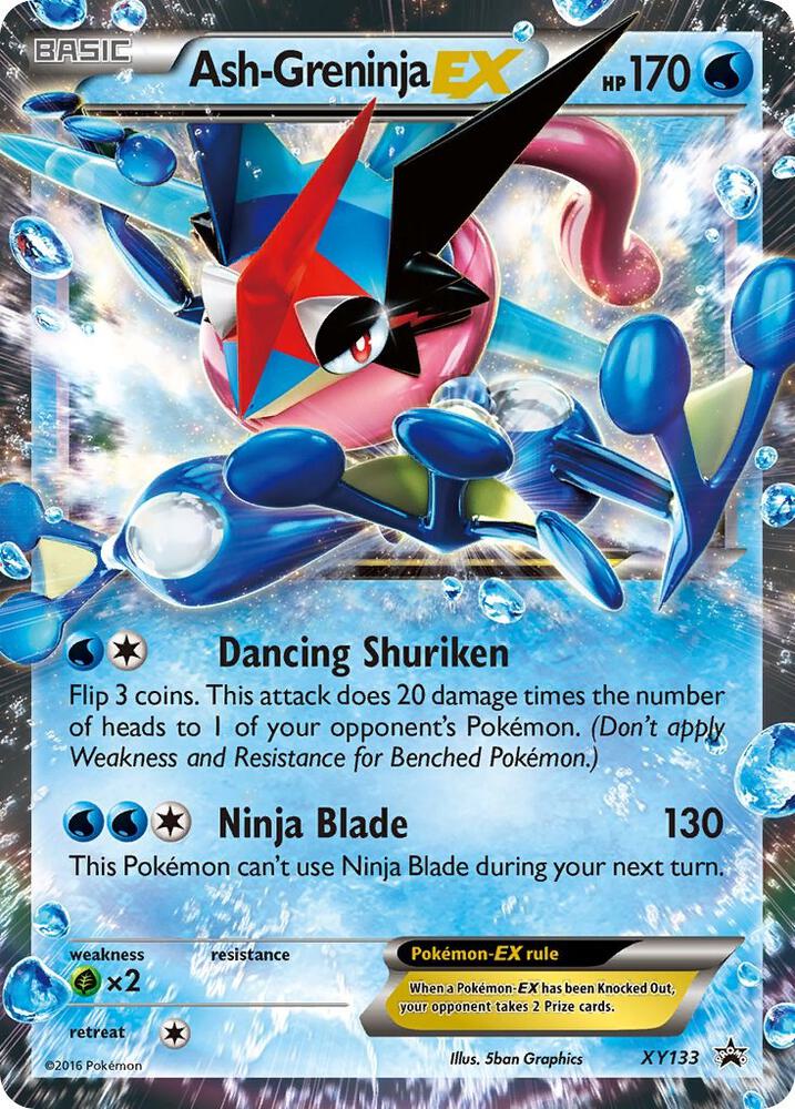 Ash-Greninja EX XY133 card from XY Promos