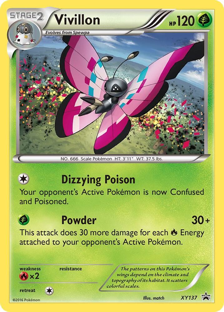 Vivillon XY137 card from XY Promos