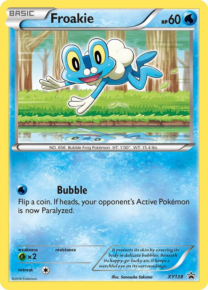 Froakie XY138 card from XY Promos