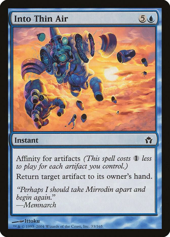 Into Thin Air 33 card from Fifth Dawn