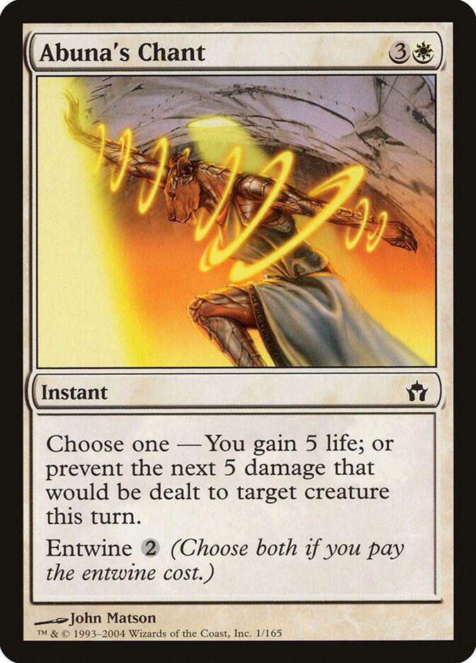 Abuna's Chant 1 card from Fifth Dawn