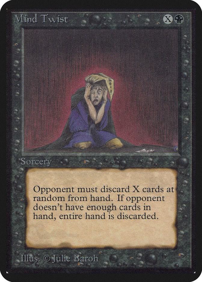 Mind Twist card from Alpha Edition