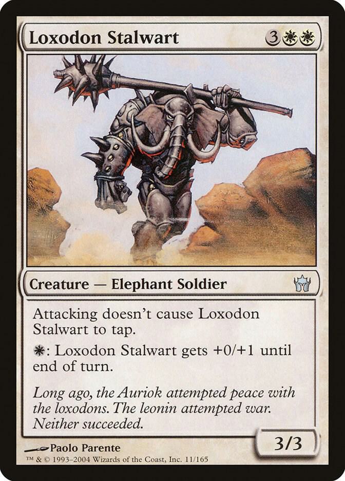 Loxodon Stalwart 11 card from Fifth Dawn