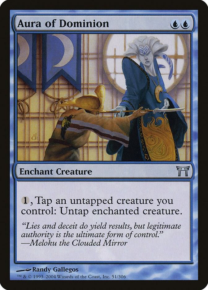 Aura of Dominion 51 card from Champions of Kamigawa