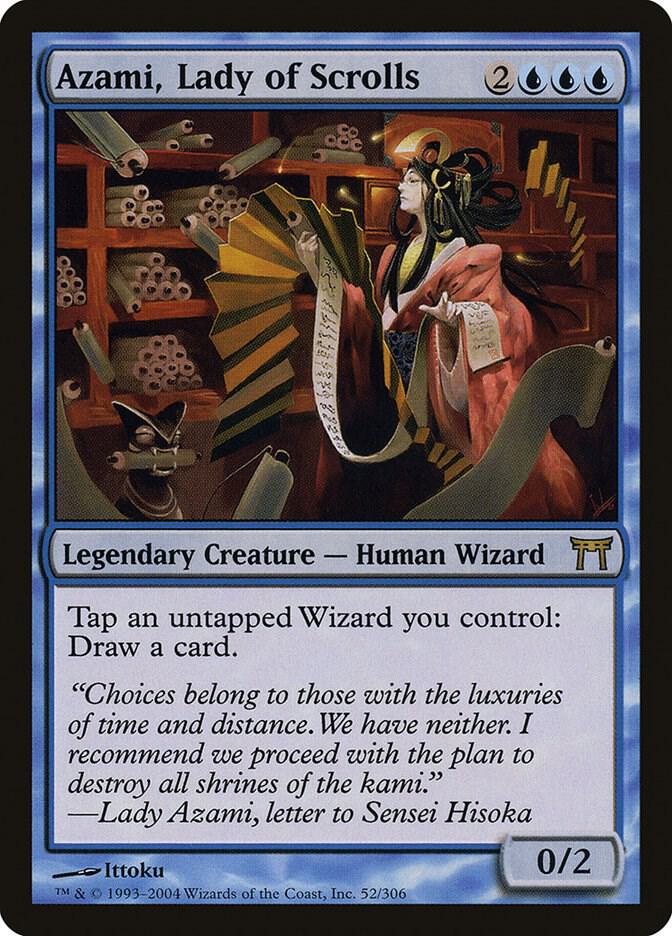 Azami, Lady of Scrolls 52 card from Champions of Kamigawa