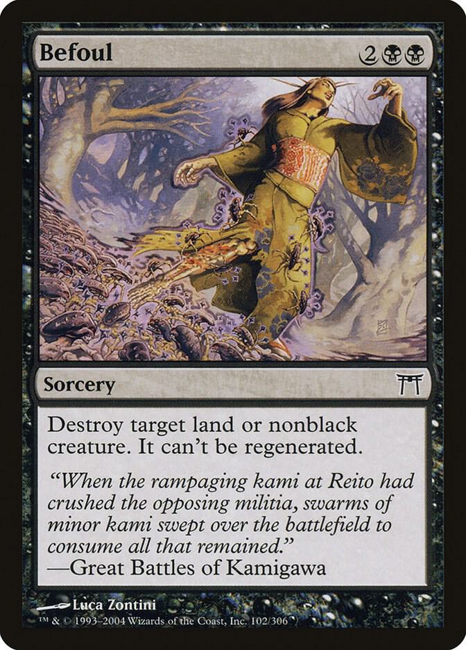 Befoul 102 card from Champions of Kamigawa