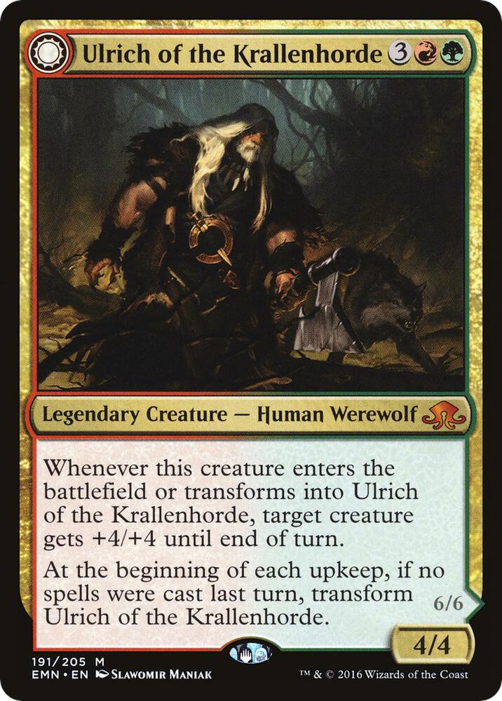 Ulrich of the Krallenhorde 191 card from Eldritch Moon
