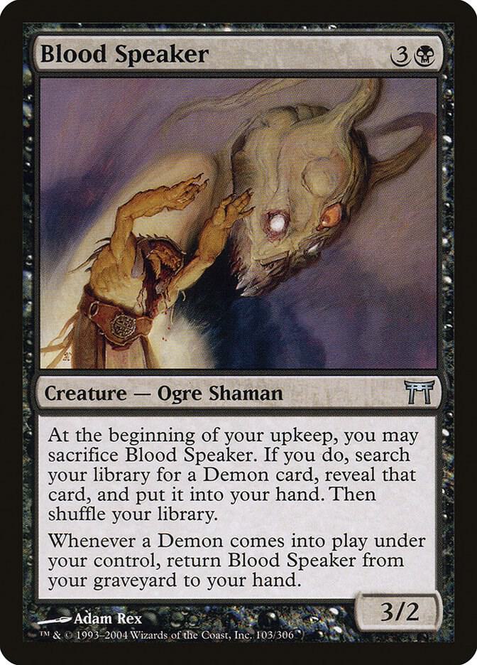 Blood Speaker 103 card from Champions of Kamigawa
